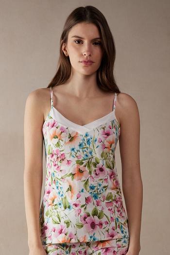 Intimssimi Botanical Lyrics Modal Top White | YSGGT87460