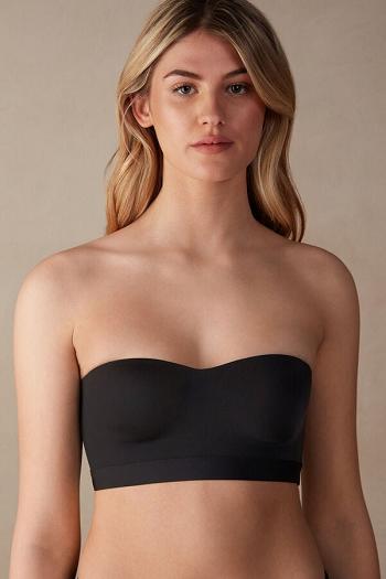 Intimssimi Bra Top in Ultralight Microfiber Black | ZSGNQ94193