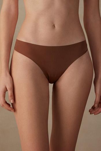 Intimssimi Brazilian Panties in Seamless Ultra Light Microfiber Natural | QSGUV83518