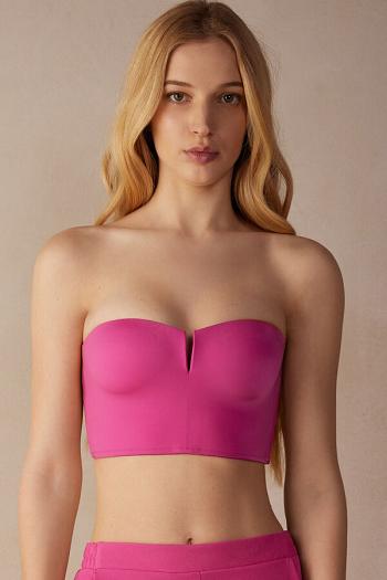 Intimssimi Bustier Bra Top in Ultralight Microfiber Pink | SGIIZ31867