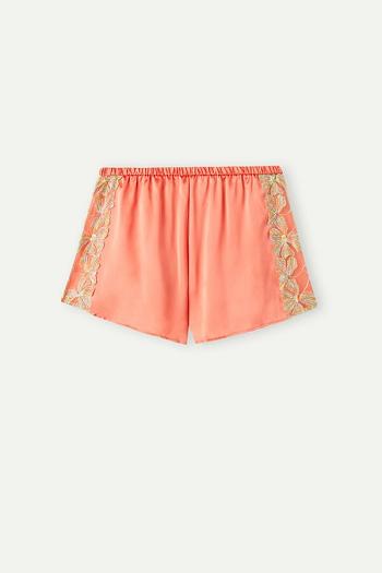 Intimssimi Candy Colors Silk Shorts Orange | SGJKU48748