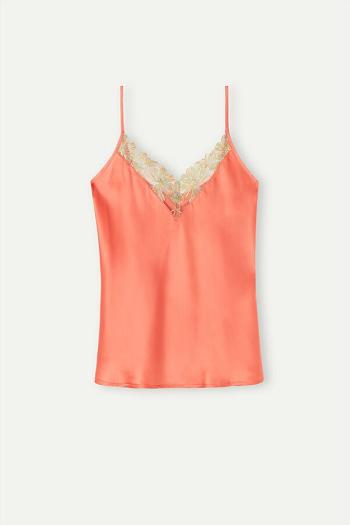 Intimssimi Candy Colors Silk Top Orange | ASGDF39383