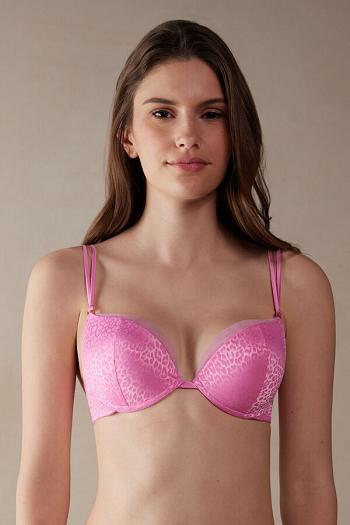 Intimssimi Cool Minimal Simona Super Push-up Bra Pink | USGND54330