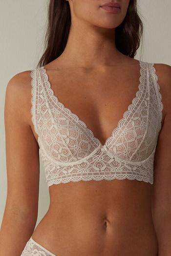 Intimssimi Eleonora Balconette Bra in Lace Natural | LSGTR34643