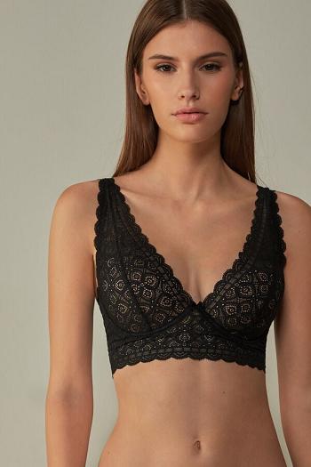 Intimssimi Eleonora Balconette Bra in Lace Black | SGQAV88797