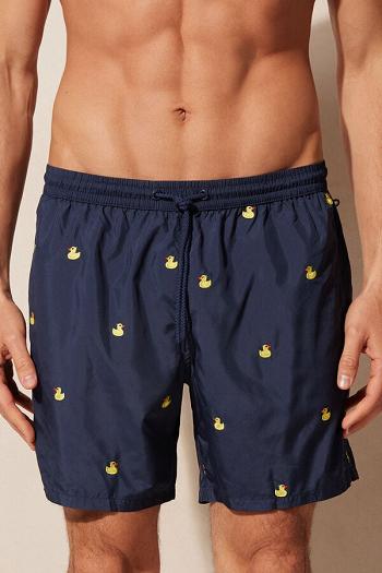 Intimssimi Embroidered Duck Swim Trunks Blue | SGQAV72915