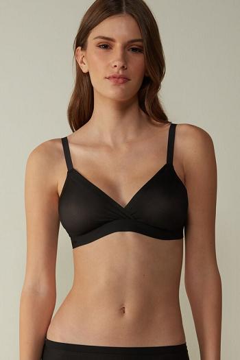 Intimssimi Emma Invisible Touch Triangle Bra Black | PSGQX48858