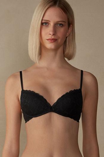 Intimssimi Gioia Super Push-Up Bra in Lace Black | SGXMI86461