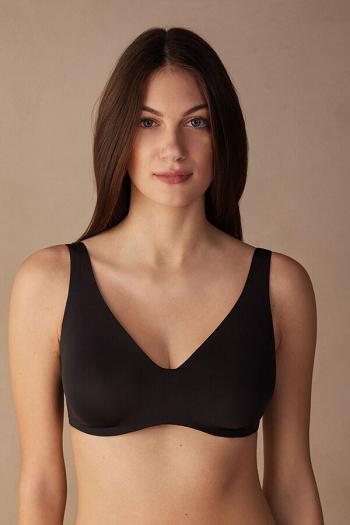 Intimssimi Greta Balconette Bra in Ultralight Microfiber Black | YSGGT30590