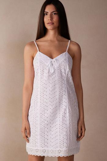 Intimssimi Hello Sunshine Sangallo Lace Chemise White | FSGUI98942