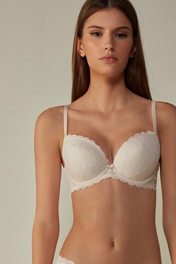 Intimssimi Irina Balconette Bra in Lace Natural | QSGWA36859