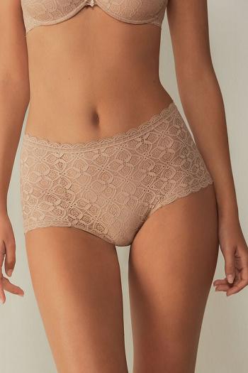 Intimssimi Lace High Waist Hipster Natural | XSGBH46779