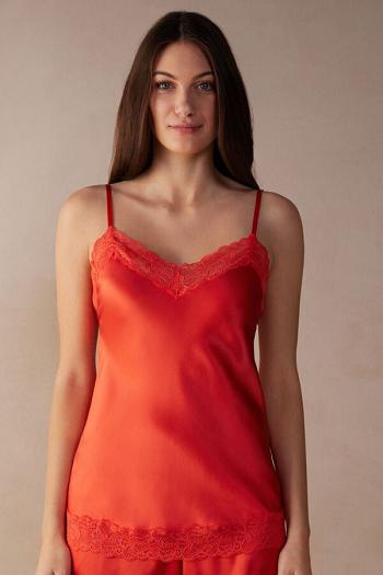 Intimssimi Lace and Silk Top Orange | ESGVG90160