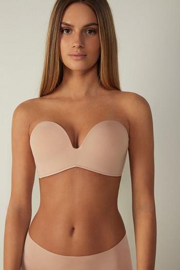 Intimssimi Laura Microfiber Bandeau Bra Natural | SGEAH84185