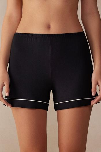 Intimssimi Modal Shorts with Contrast Trim Black | PSGER30236