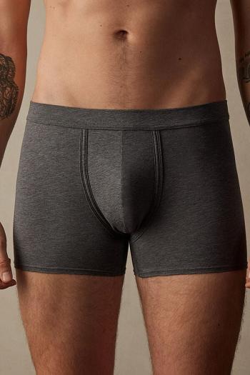 Intimssimi Natural Fresh Supima® Cotton Boxers Dark Grey | ESGVG91635