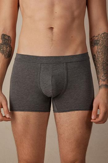 Intimssimi Natural Fresh Supima® Cotton Boxers Dark Grey | SGXBR82680