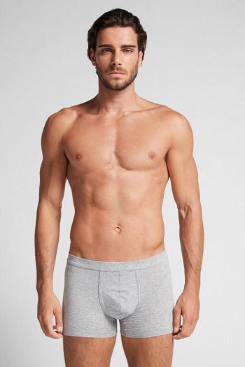 Intimssimi Natural Fresh Supima® Cotton Boxers Grey | SGZPD67716