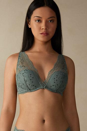 Intimssimi Prairie Bouquet Giorgia Balconette Bra Green | SGDYB24009