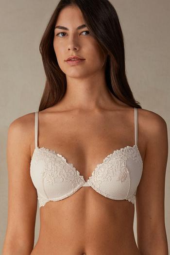 Intimssimi Pretty Flowers Bellissima Push-up Bra Natural | QSGWA87165