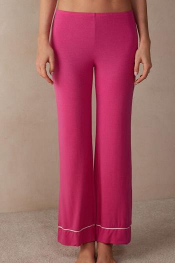 Intimssimi Pretty Flowers Full Length Modal Pants Pink | FSGUI40599