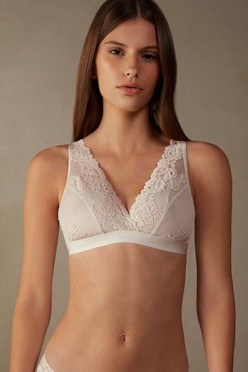 Intimssimi Pretty Flowers Lara Triangle Bra Natural | ESGVG83629