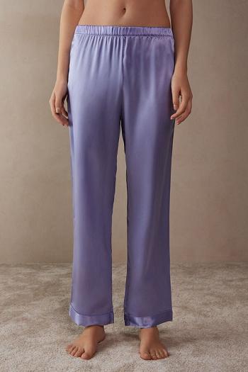 Intimssimi Silk Satin Pajama Pants Violet | ZSGNQ17226