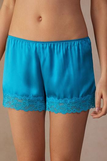 Intimssimi Silk Shorts Blue | YSGGT98581