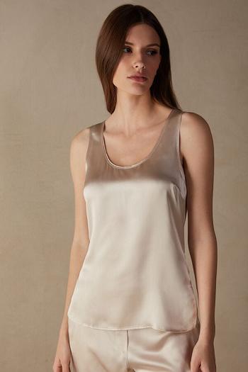 Intimssimi Silk and Modal Tank Top Natural | XSGGW92854