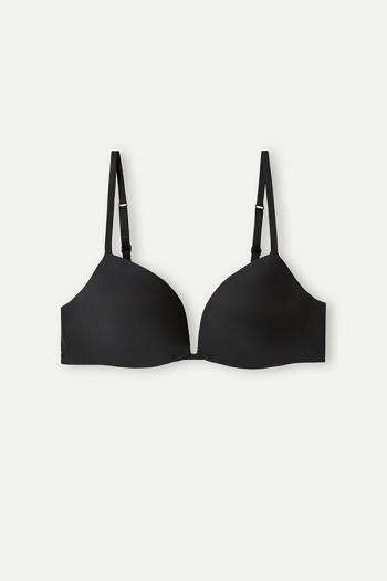 Intimssimi Silvia Push-up Bra in Ultralight Microfiber Black | ZSGMJ34267