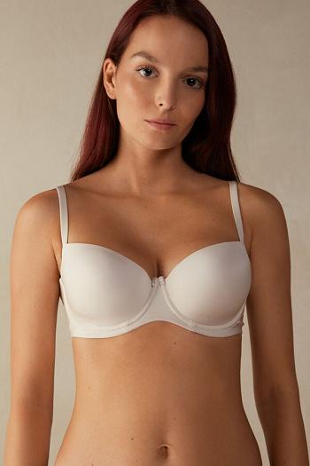 Intimssimi Sofia Balconette Bra in Ultralight Microfiber Natural | QSGWA99101