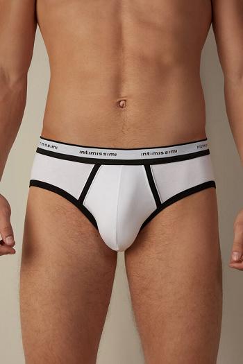 Intimssimi Stretch Supima® Cotton Brief with Logo Detail Multicolor | SGQCS74204