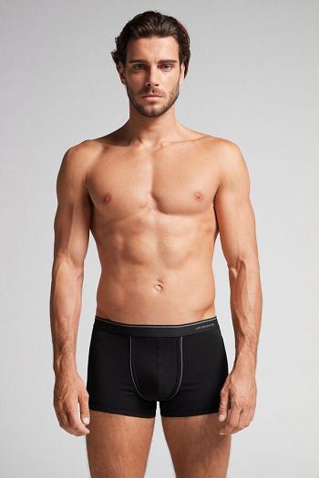 Intimssimi Supima® Cotton Boxers Black | SGDYB27188