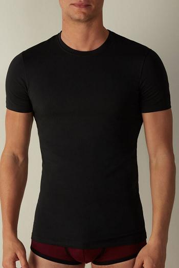 Intimssimi T-shirt in Stretch Supima® Cotton Black | SGDYB14593