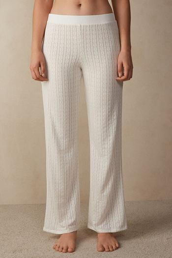 Intimssimi Timeless Heritage Full Length Pants Ivory | SGCIF56296