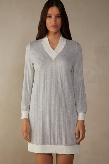 Intimssimi Timeless Heritage Night Shirt Pale Grey | SGNZX95221