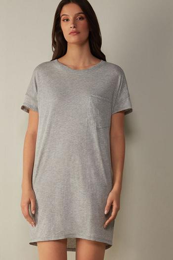 Intimssimi Ultrafresh Supima® Cotton Nightdress Grey | USGND11074