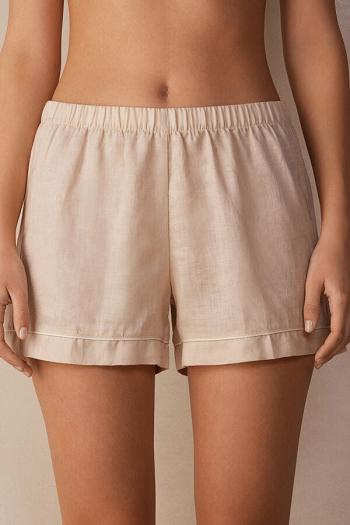 Intimssimi Yacht Night Linen Shorts Natural | SGNZX27876