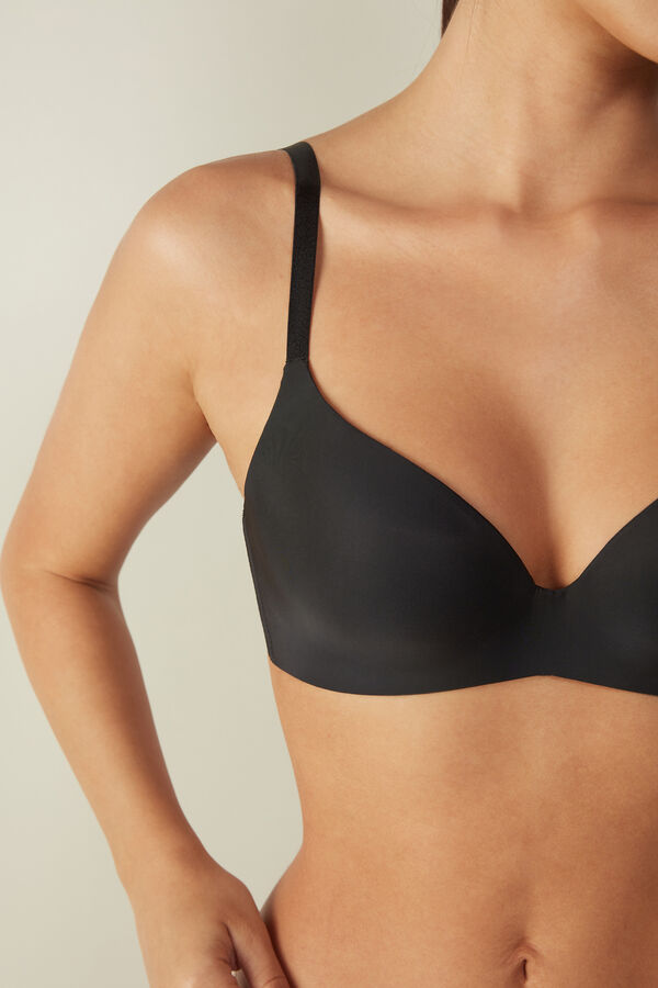 Intimssimi Adele Triangle Bra in Ultralight Microfiber Black | DSGVO95543