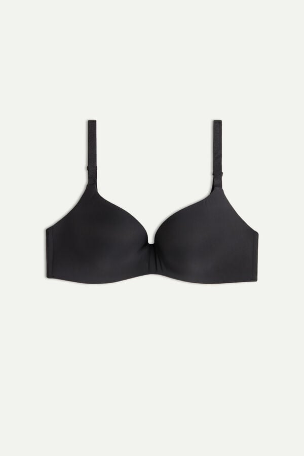 Intimssimi Adele Triangle Bra in Ultralight Microfiber Black | DSGVO95543