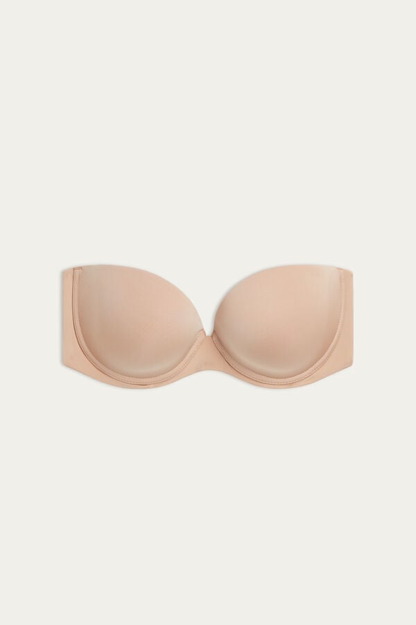 Intimssimi Anna Bandeau Bra in Ultralight Microfiber Natural | SGEAH39472