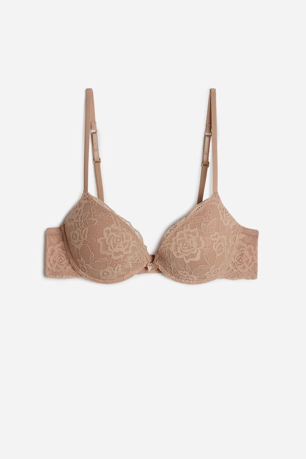 Intimssimi Bellissima Lace Push-Up Bra Natural | SGZDE14309