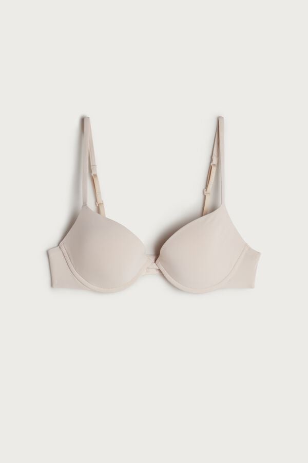 Intimssimi Bellissima Push-up Bra in Microfiber Natural | XSGGW52919