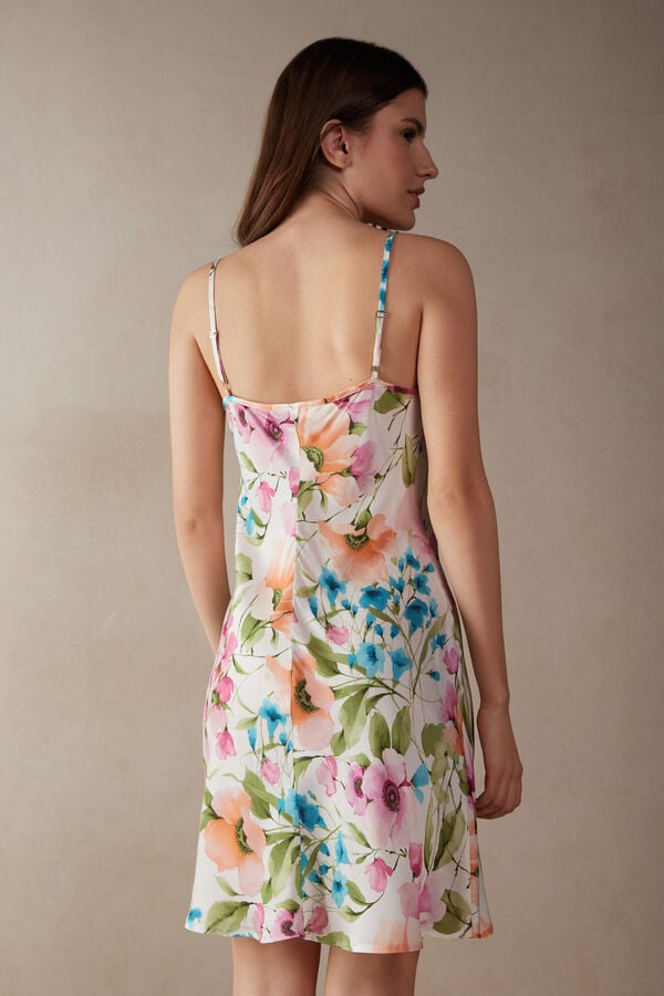 Intimssimi Botanical Lyrics Satin Slip Print | ESGHC30192