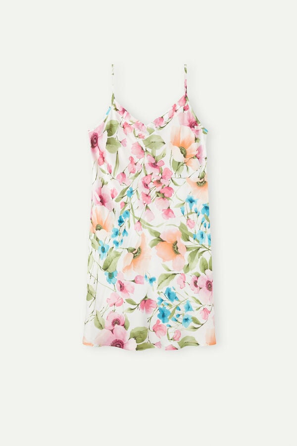 Intimssimi Botanical Lyrics Satin Slip Print | ESGHC30192