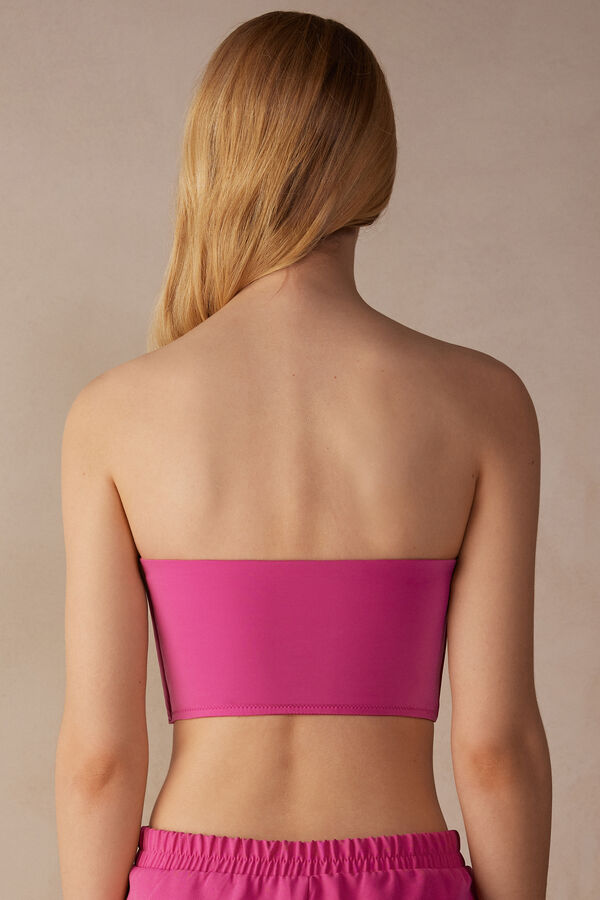 Intimssimi Bustier Bra Top in Ultralight Microfiber Pink | SGIIZ31867