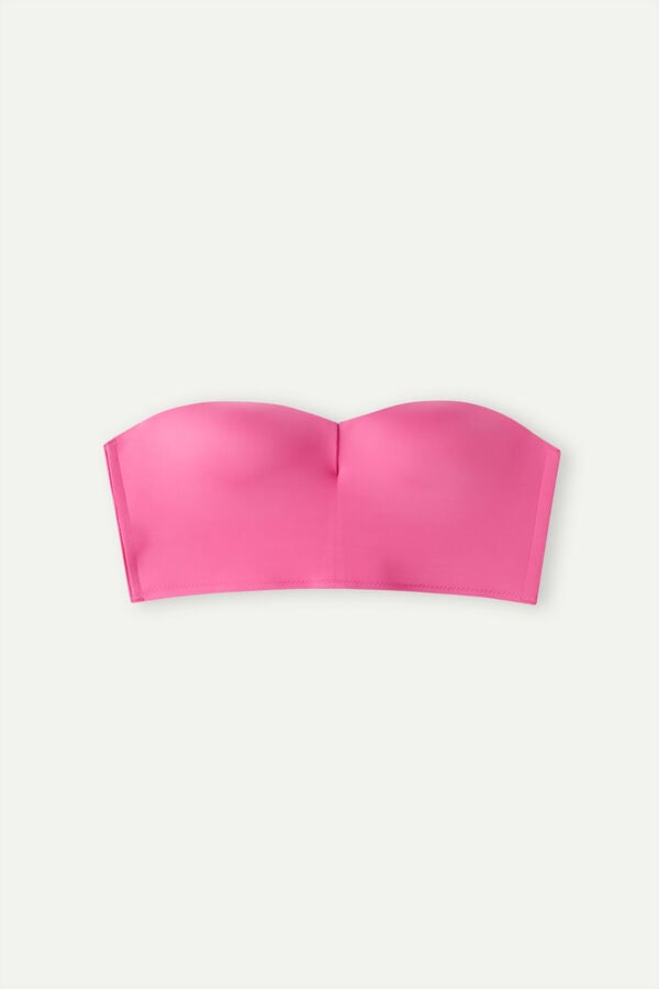 Intimssimi Bustier Bra Top in Ultralight Microfiber Pink | SGIIZ31867