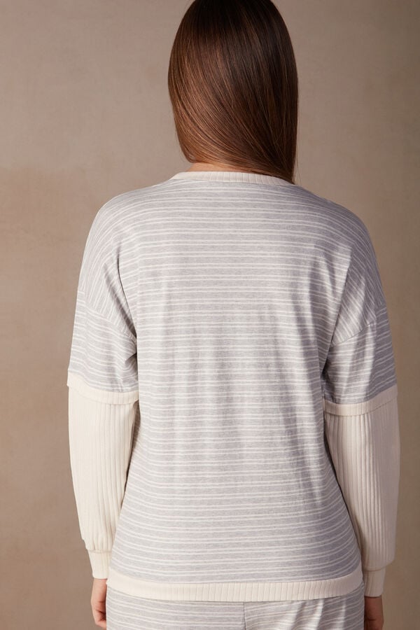 Intimssimi Casual Sunday Long Sleeve Top White | XSGGW58240