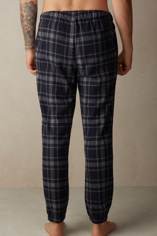 Intimssimi Check Tricot Full Length Pants Blue | LSGSX13823