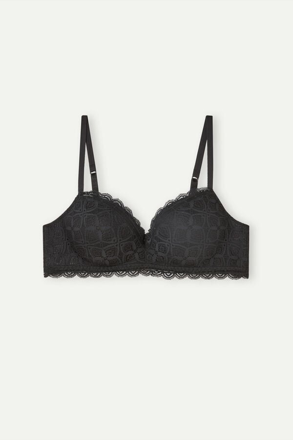 Intimssimi Claudia Balconette Bra in Lace Black | ZSGNQ78331